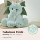 Bearington Collection Burnie Plush Dragon Stuffed Animal, 10.5 Inch
