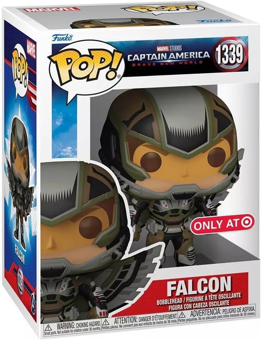 Funko Pop! Marvel Captain America Brave New World Falcon Bobblehead Figure #1339