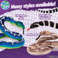 Real Planet 40" Curved Snake Stuffed Animal - Curved Snake Plush Animal for Kids Toy, Over 3 Feet Long Curved Snakes, Big Stuffed Giant Snake, (Brown
