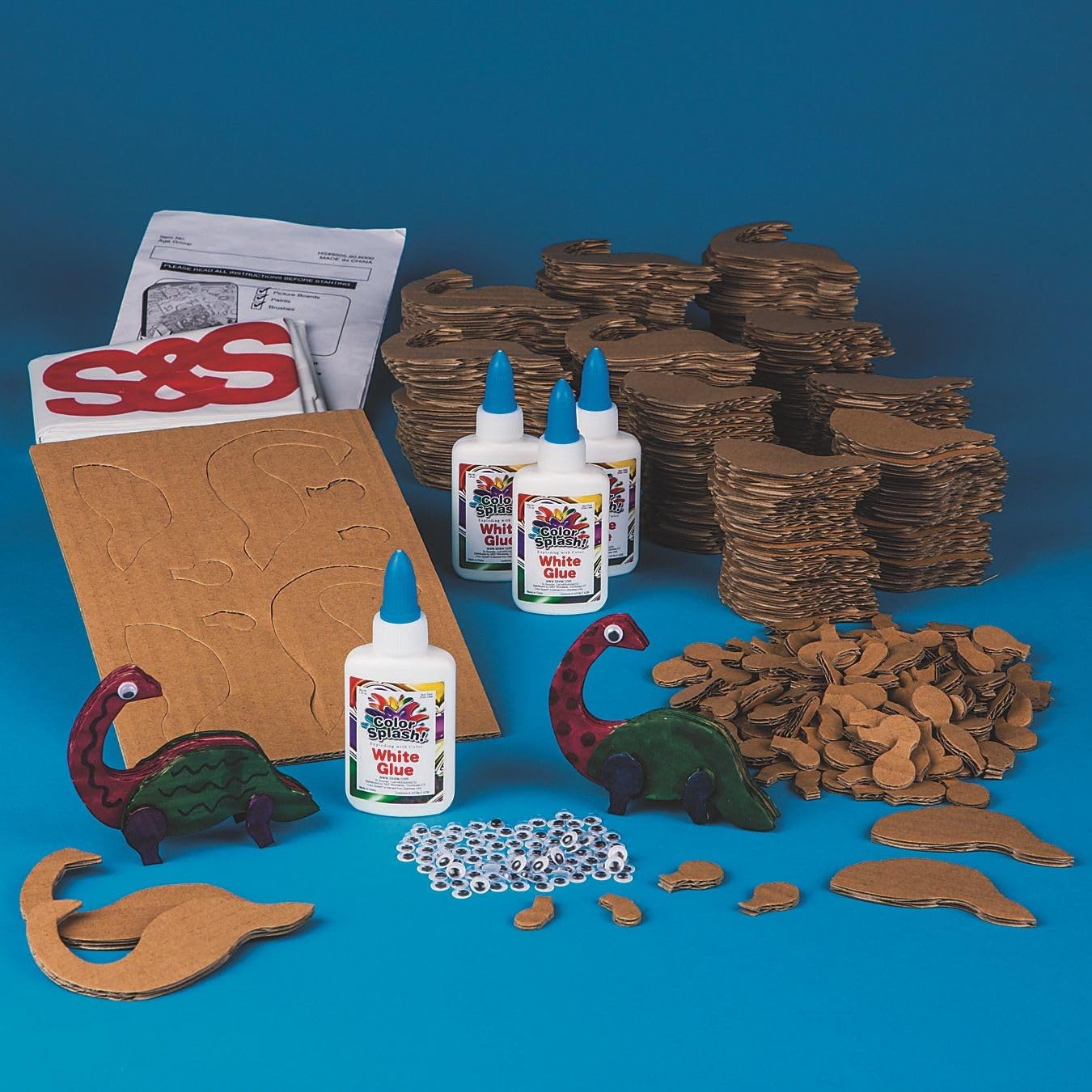 S&S Worldwide Buddy the Dinosaur Craft Kit (Pack of 48)