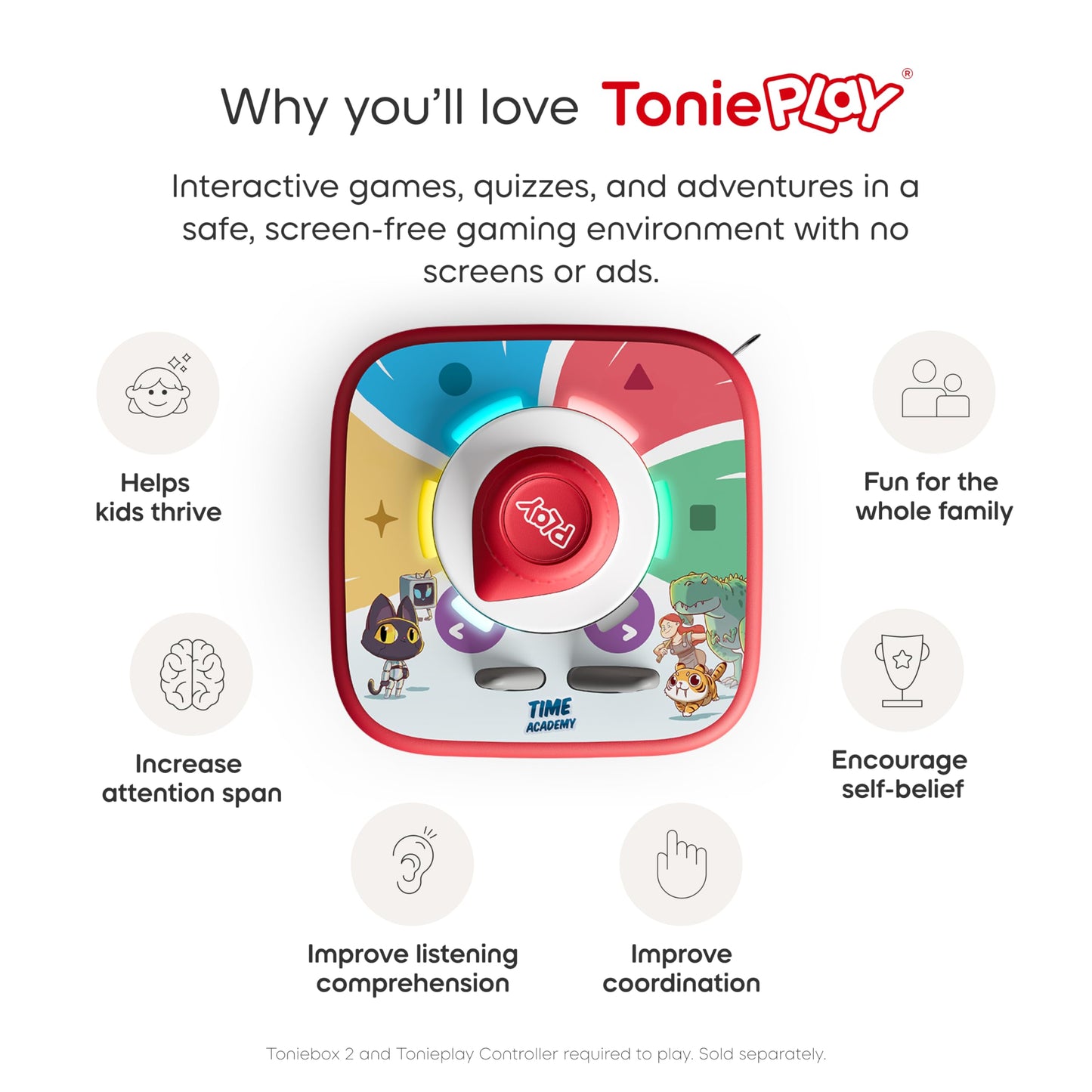 Tonies Time Academy: Adventure Through The ERAS Tonieplay Story Game [Requires Toniebox 2 & Controller]