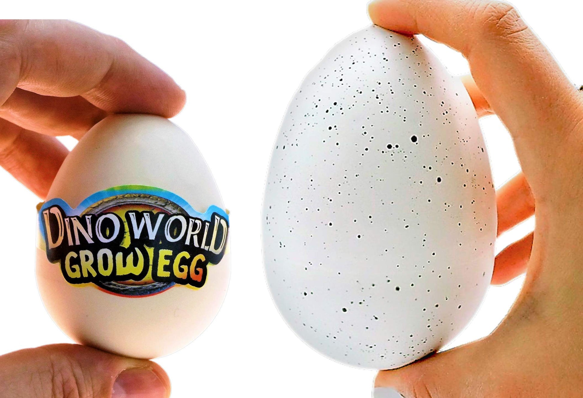 JA-RU Dino Age Giant Hatching Dinosaur Eggs (1 Giant + 1 Original) - Water Growing Toys for Kids, Educational Science Toy, Dinosaur Party Favors