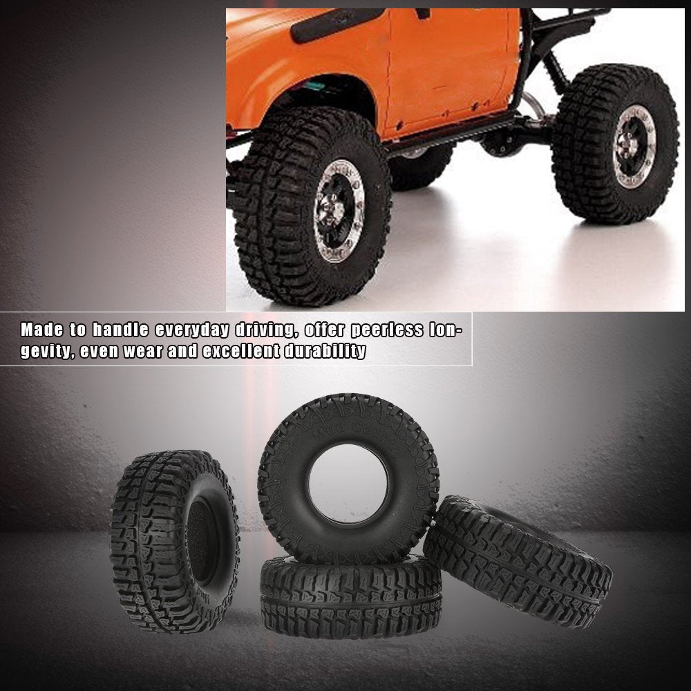 Goolsky 4Pcs Austar 1.9" 100mm 1/10 Scale Tires for 1/10 RC4WD D90 Axial SCX10 RC Rock Crawler