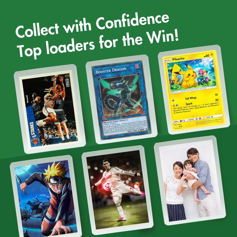 Collectible Supplies Top Loaders for Cards | 3x4 Inch Card Protectors for Collective Trading| Protective Sports Card Holder | Standard Size | Penny