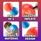 8.5-Inch Playground Balls for Kids (2-Pack) with Hand Pump, Marbleized