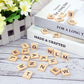 kukmakri 1800 PCS Wood Letter Tiles, Mini Wooden Tiles A - Z Capital Letters and Wooden Letter Tiles for Crafts, Wall Decor, Phonics & Spelling