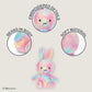 Kids Preferred Miffy Plush 8" Tie Dye Bunny - Sitting Dutch Bunny Plush, Embroidered Details, Ultra Soft Stuffed Animal Plushie for Girls and Boys