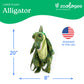 The Petting Zoo Alligator Stuffed Animal Plushie Backpack, Gifts for Kids, Sealife Animal Toy, Green Alligator Plush Toy Book Bag, 20 inches