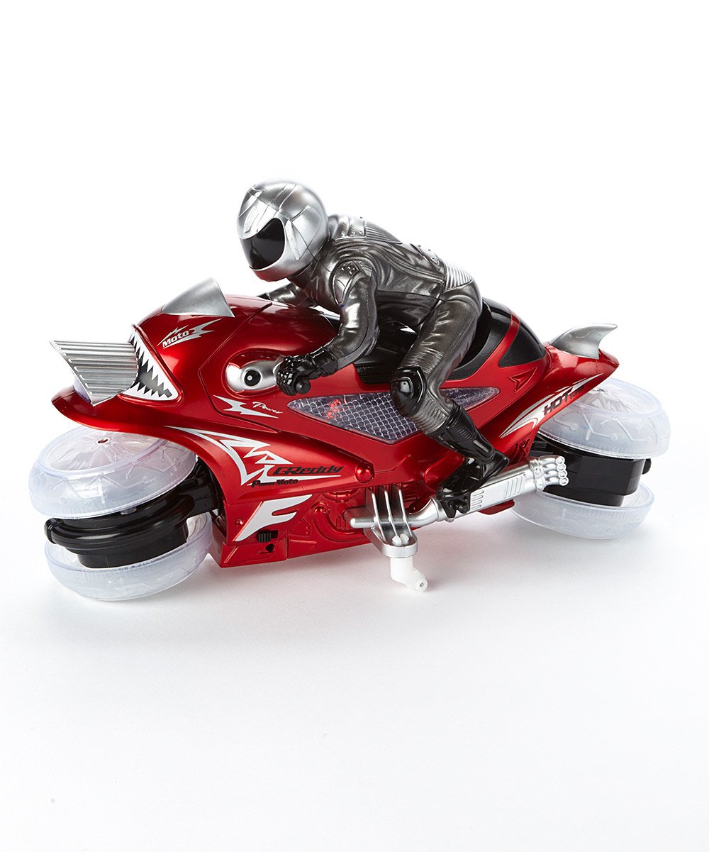 Mindscope Hovercycle Red 27 MHz Remote Control (RC) Stunt Performing Light Up Motorcycle