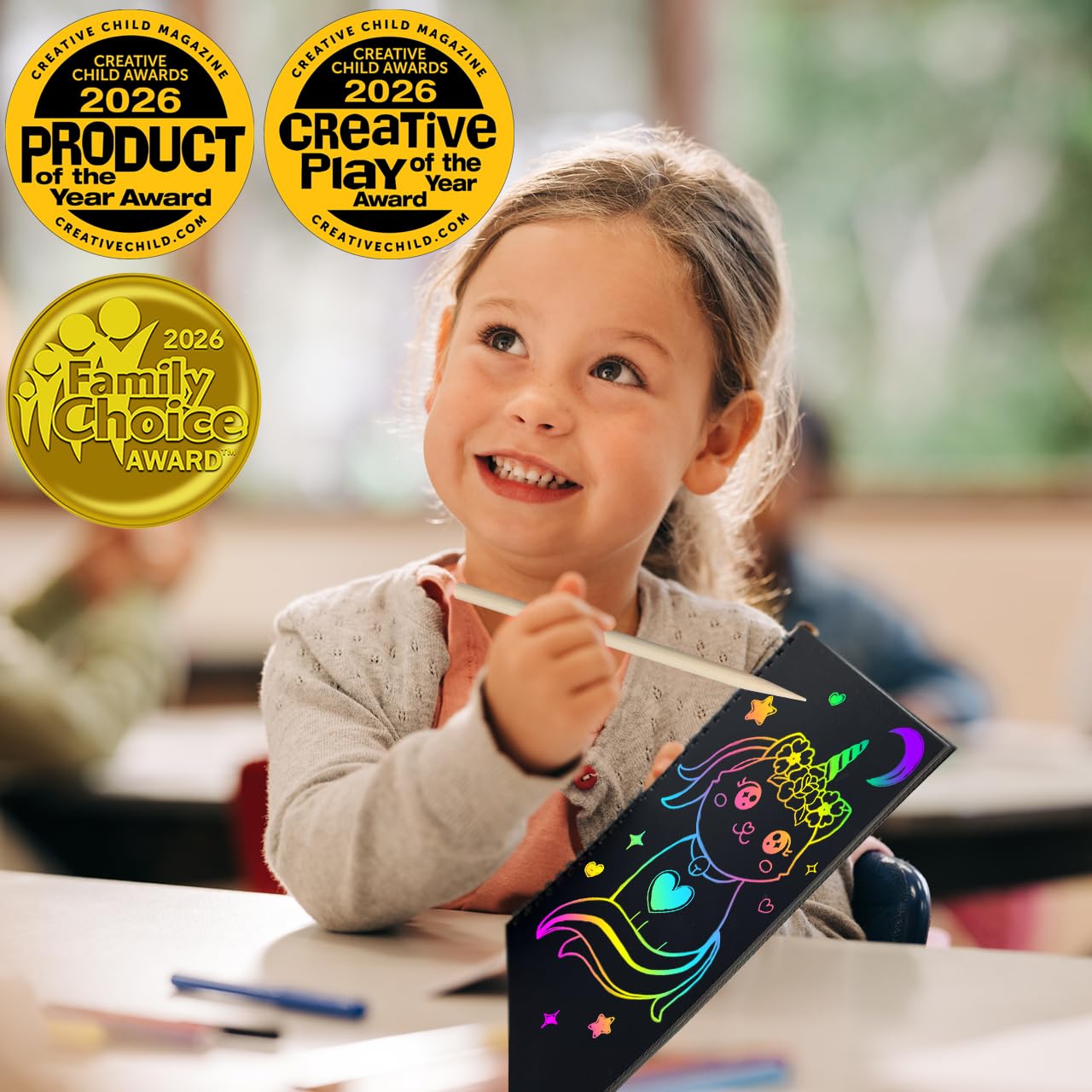 ZMLM Scratch Paper Art-Crafts Gift: 2 Pack Rainbow Notebooks Supplies Toys Easter Basket Stuffers for 3 4 5 6 7 8 9 10 Years Old Girls and Boys Kids