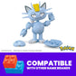 MEGA Pokémon Alolan Meowth Building Toy Kit, Poseable Action Figure (28 Pieces) for Kids