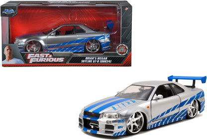 Jada Toys - 97158 - Nissan Skyline GTR R34 - Fast and Furious - 1:24 Scale
