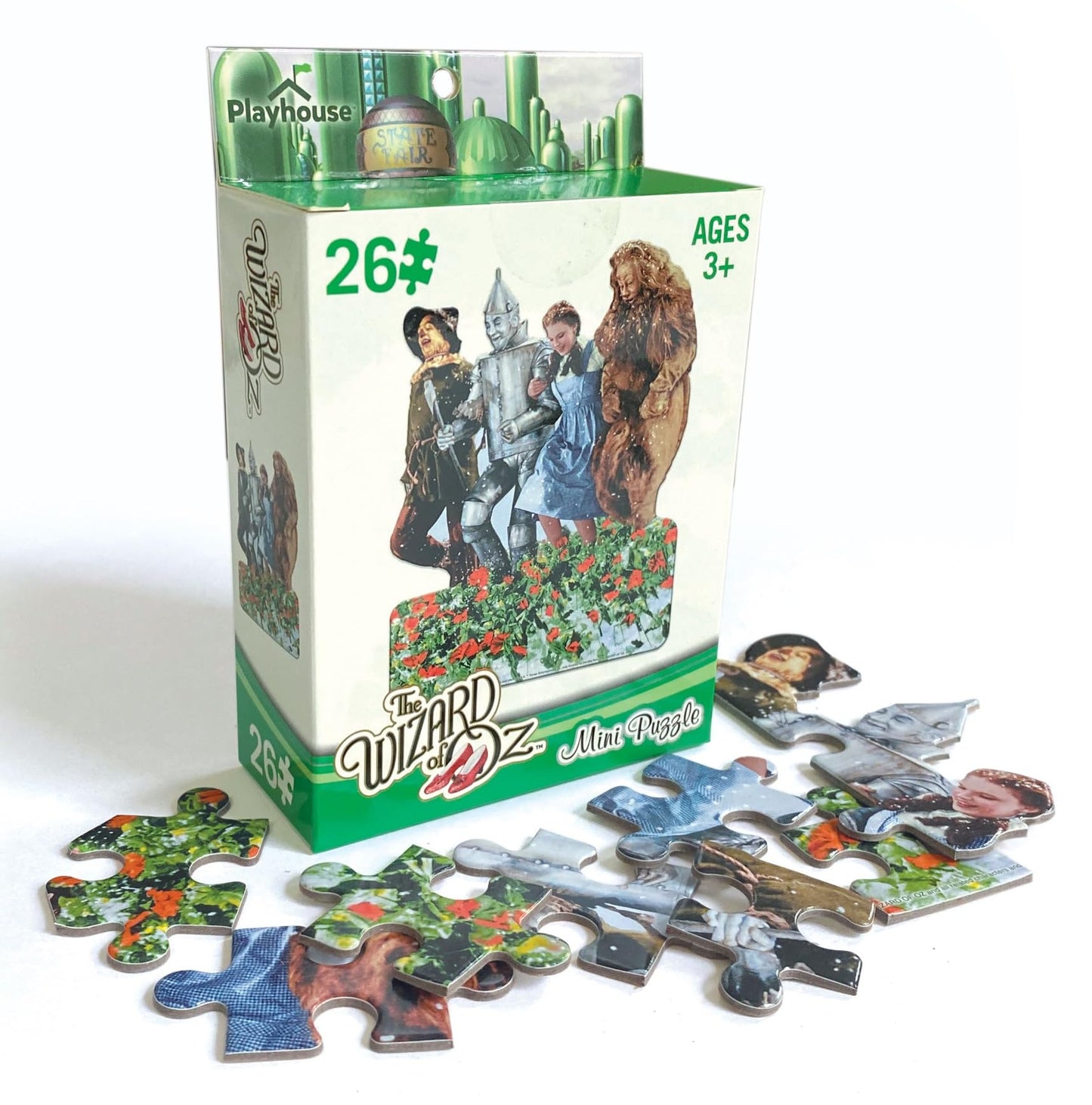 Playhouse Wizard of Oz Poppy Fields 26-piece Shaped Mini Puzzle for Kids