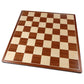 Pallas Rounded Corners Chess Board with Inlaid Mahogany Wood, Large 17 x 17 Inch, Board Only