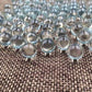 20 Pcs 10mm Clear Glass Marbles Solid Marble Beads Marbles Games Bouncing Ball Pinball Machine for Vase Fish Tank Filler Home Decor, Dice and Marble
