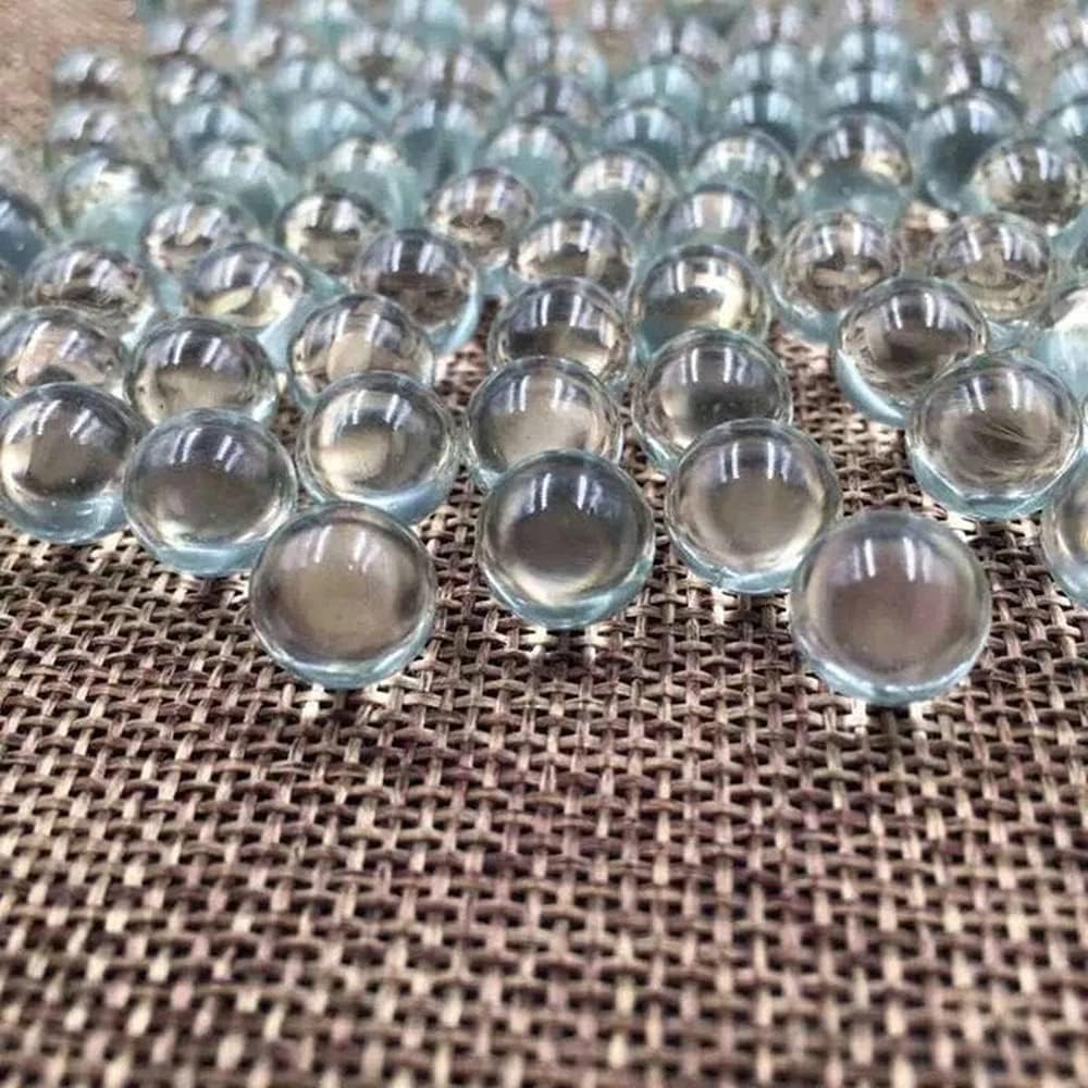 20 Pcs 10mm Clear Glass Marbles Solid Marble Beads Marbles Games Bouncing Ball Pinball Machine for Vase Fish Tank Filler Home Decor, Dice and Marble