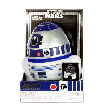 Star Wars R2-D2 Stylized 7 Inch Plush with Enamel Pin