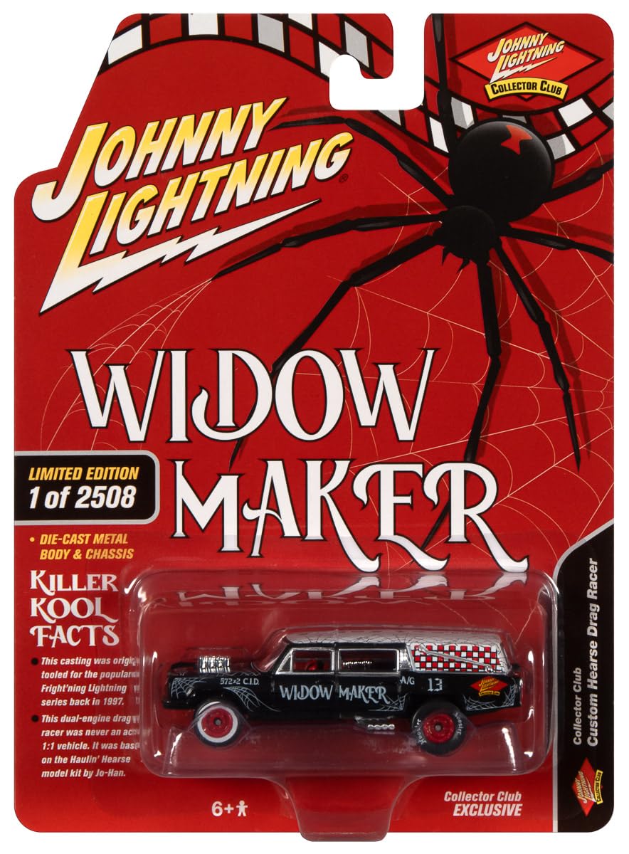 Auto World Premuim - Johnny Lightning Collector Club Car Custom Hearse Drag Racer (JLCC009)