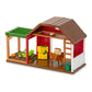 Li’l Woodzeez - Happy Harvest Farm Playset - 20 Pcs Doll Playset with Farmer & Garden Accessories - Pretend Play Toy Barn for Kids Age 3+