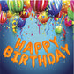 Happy Birthday Orange Aluminum Foil Letters Balloons 16 Inch Aluminum Foil Banner Balloons for Birthday Party Decorations Supplies