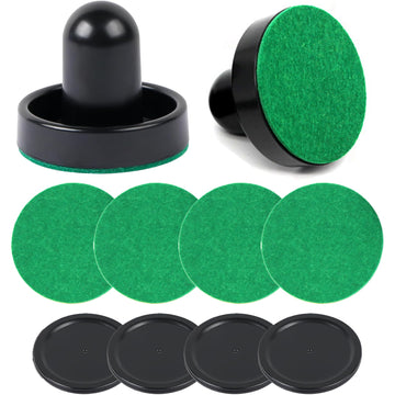 10-piece Set Mini Air Hockey Pushers and Pucks, Strikers Goal Handles Pushers Paddles Air Hockey Table Replacement Accessories, (2 Pushers, 4 Pucks,4