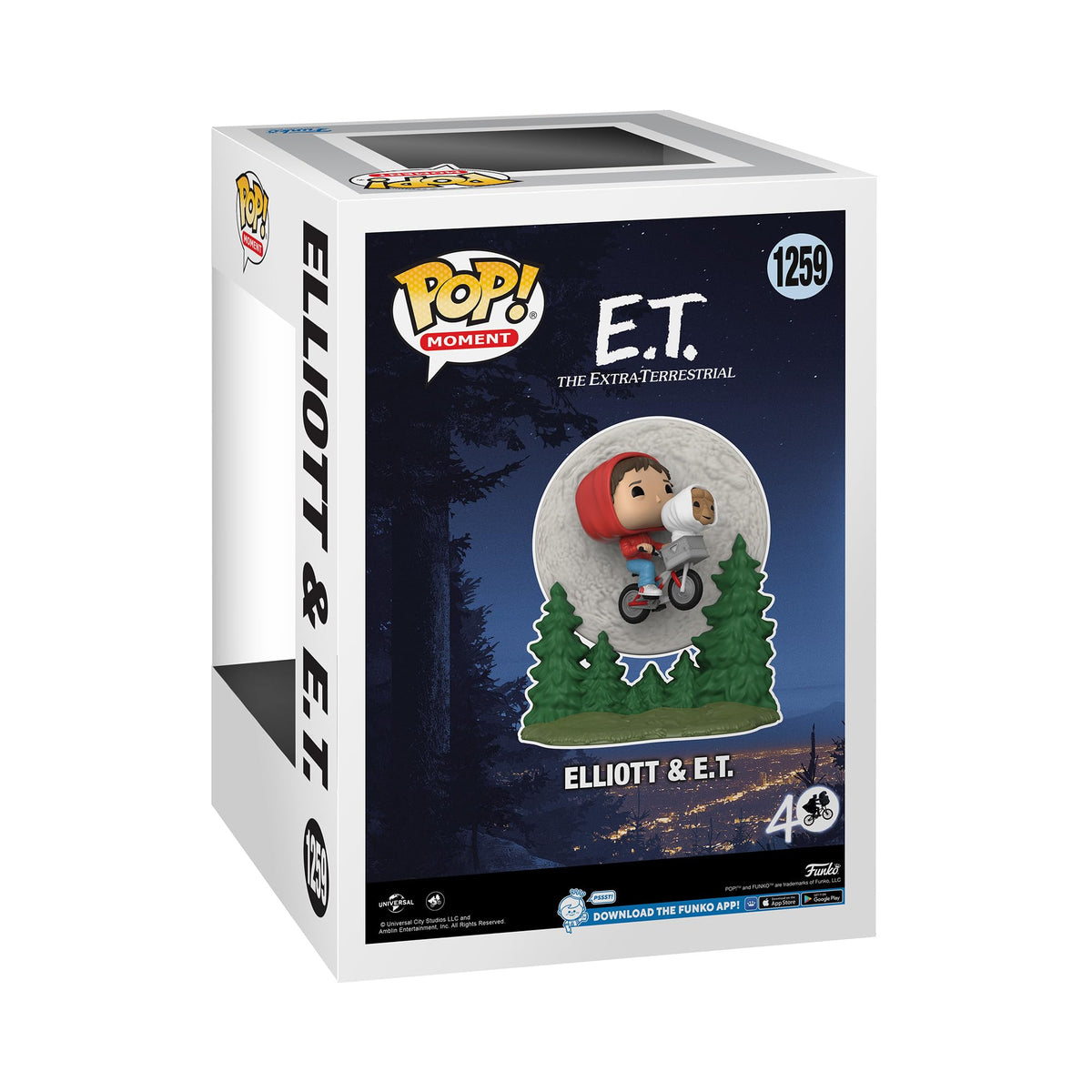Funko POP! Moment: E.T. - Elliott and E.T. Flying - Glow in the Dark