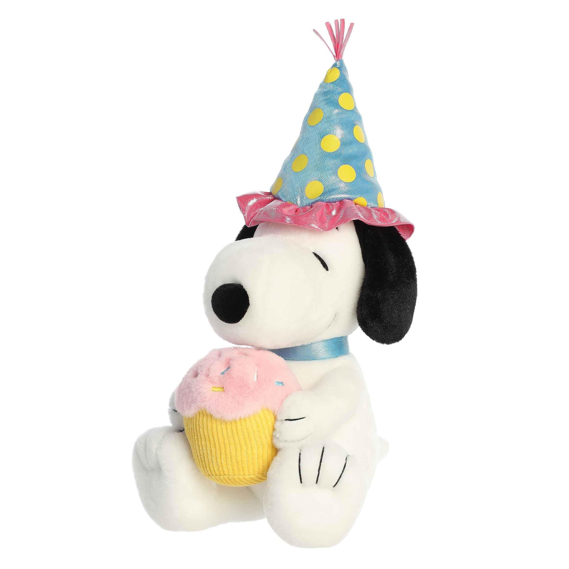 Aurora® Adorable Peanuts® Birthday Snoopy™ Stuffed Animal - Officially Licensed Toys for All Snoopy Fans - Nostalgic Gift for Adults and Birthday