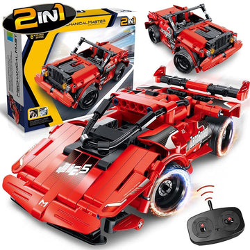 SpringFlower STEM Building Blocks Toys Gifts for Age 6, 7, 8, 9, 10, 11, 12 Boys and Girls, DIY Building Bricks, STEM Engineering Construction RC