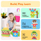 PicassoTiles 108pcs 1” Magnetic Puzzle Cubes Magnet Toys Preschool Construction Building Block Set Sensory Toy Early Education STEM Learning Come