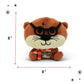 Punchkins Wizard Otter Plush Toy - Funny Bookish Otter Stuffed Animal with Glasses & Scarf, Novelty Literary Gag Gift