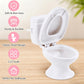 4pcs Mini Toilet Seat, Doll House Furniture 1:12 Miniature Classic Bathroom ToiletTiny Cake Topper Bathroom Furniture Dollhouse Accessories