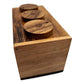 3 Wheel Combination Secret Lock Puzzle Box