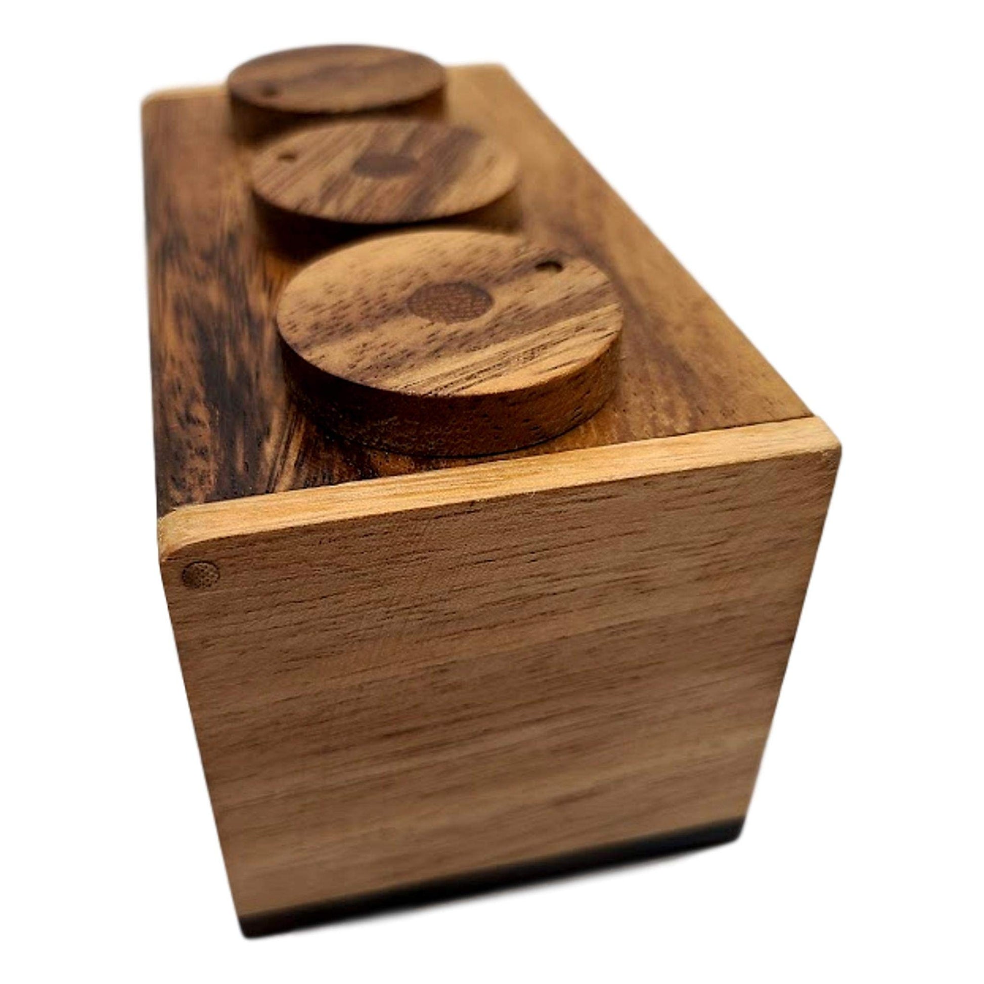 3 Wheel Combination Secret Lock Puzzle Box