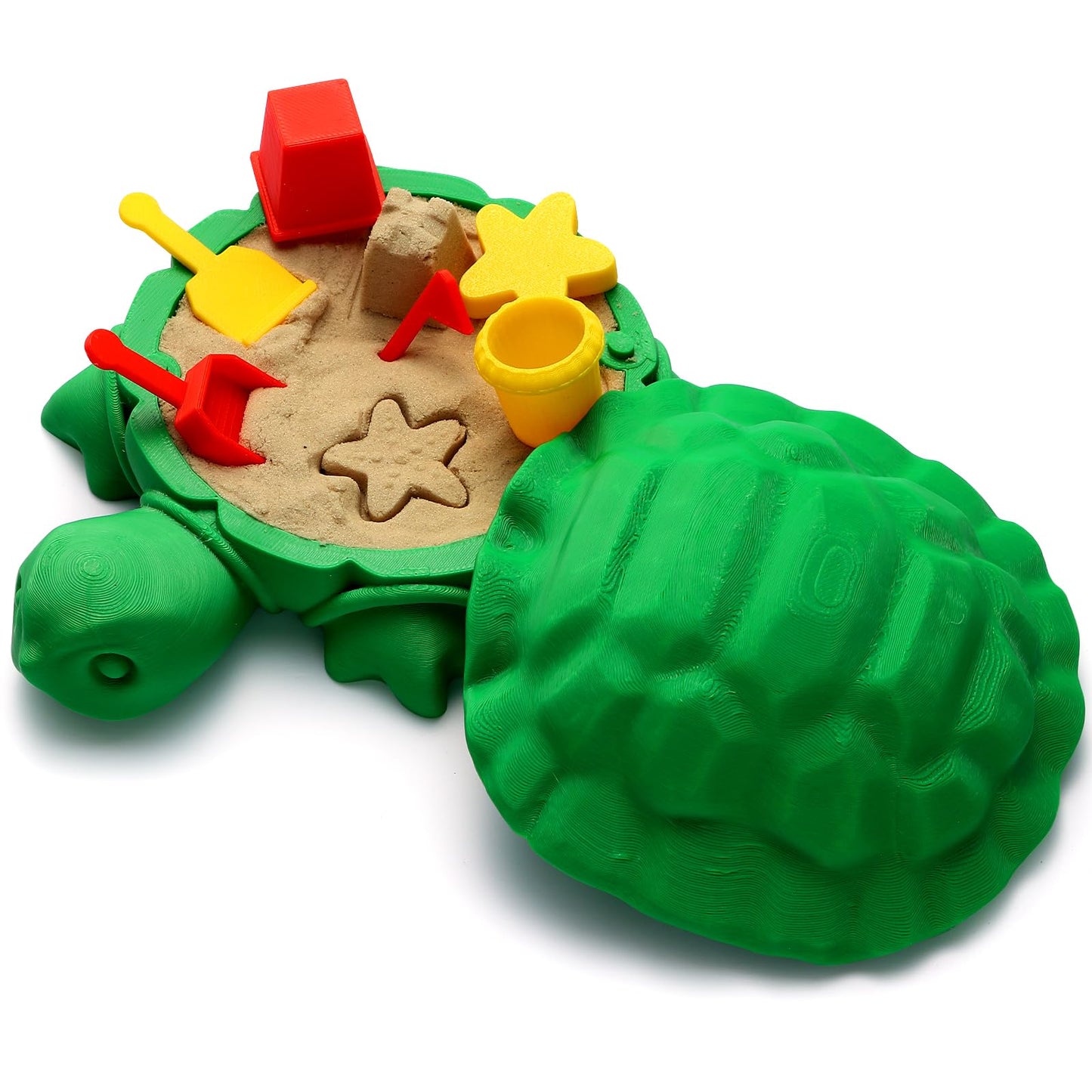 EAMC XHXX Mini Desktop Turtle Sandbox with Soft Sand and Small Tools -Premium Sand Garden for Desk Kit - Mini Zen Garden Kit Gifts Decor Desktop