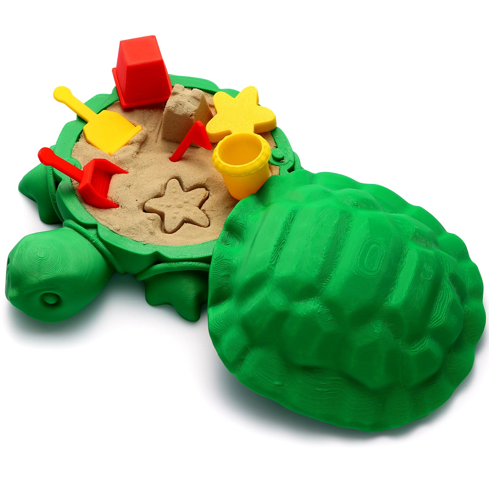 EAMC XHXX Mini Desktop Turtle Sandbox with Soft Sand and Small Tools -Premium Sand Garden for Desk Kit - Mini Zen Garden Kit Gifts Decor Desktop