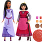 Mattel Disney Wish Toys, Best Friends Tea Time Playset with Asha & Dahlia of Rosas Dolls, 2 Figures, 1 Table & 10 Accessories, Inspired by the Movie