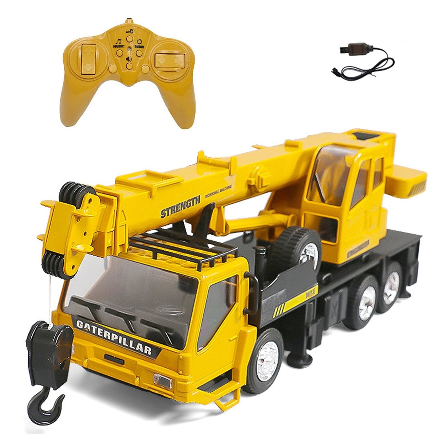 RC Crane Toy Construction Vehicles Remote Control Large Crane Toys for Kids