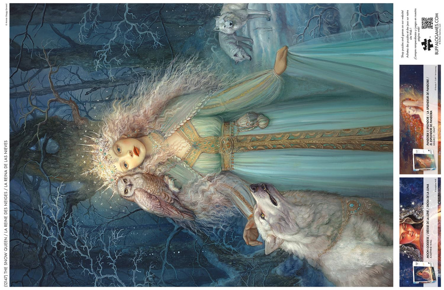 Buffalo Games - The Snow Queen - 1000 Piece Glitter Jigsaw Puzzle