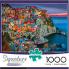 Buffalo Games - 250 Piece Wooden Jigsaw Puzzle - Cinque Terre - Standard Cut Pieces - Wooden Box - Full Size Poster, Ages 14