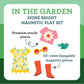 Petit Collage: Shine Bright - in The Garden Magnetic Dress-Up Toy Magnetic Game Board with Mix and Match Magnetic Pieces, Ideal for Ages 3+ - Includes