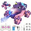 1:18 Pink Unicorn Monster Truck with Spray,120 Min Runtime,Gift for Girl 3+