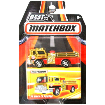 Matchbox Best Of Superfast 1975 Mack CF Pumper Fire Truck Red and Gold