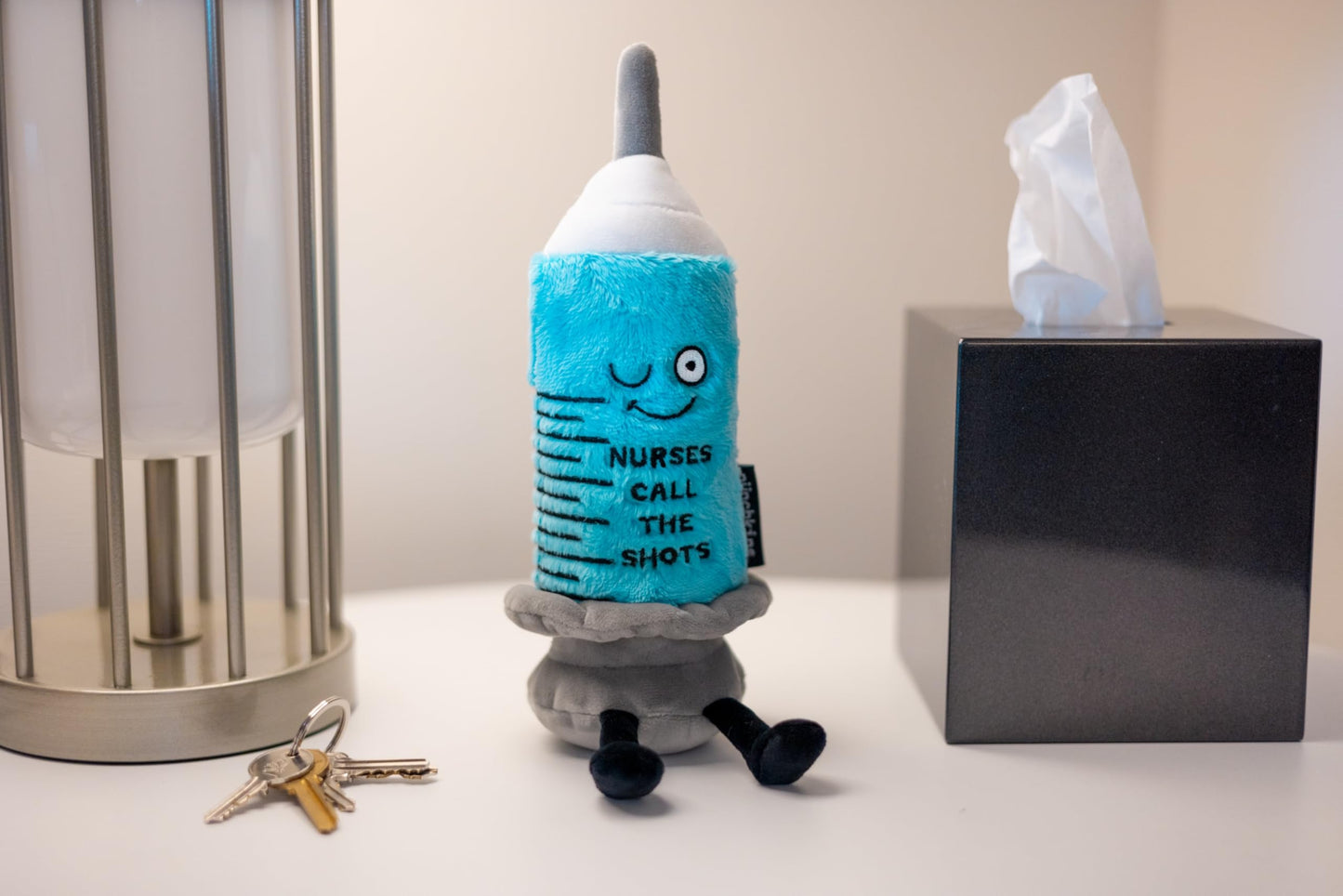 Punchkins Needle Plushie - Nurses Call The Shots Punny Needle Plush, Gift for Nurses, Cute Plush Toy for Gifting