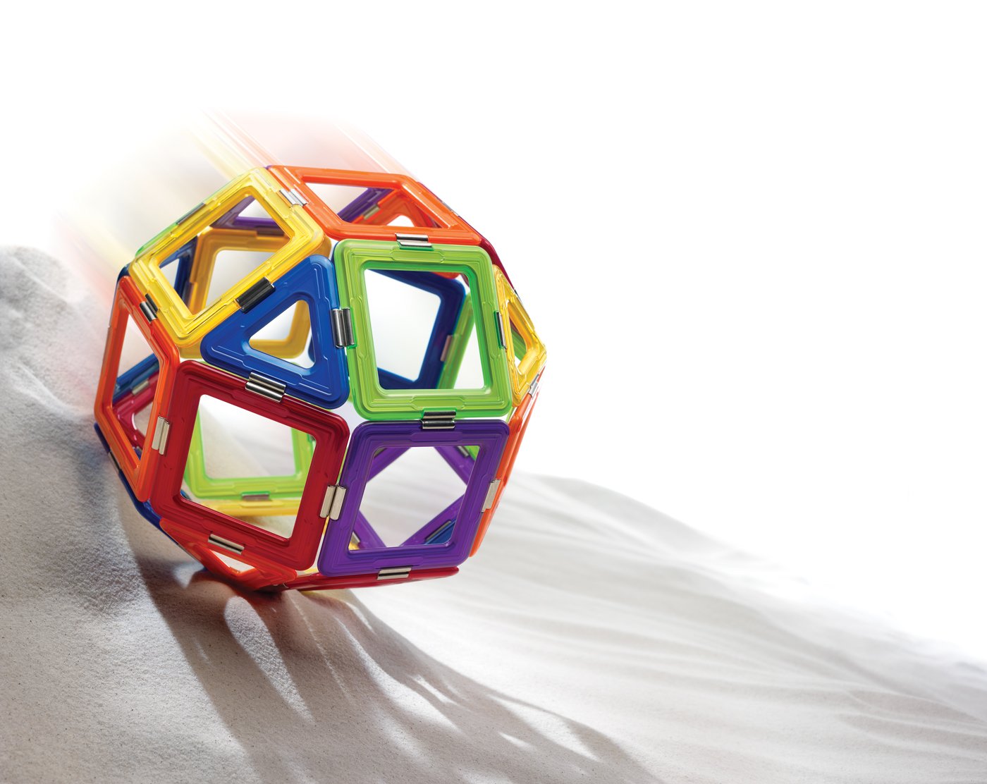 GeoSmart GeoSphere 31-Piece GeoMagnetic STEM Building Set with Spinner