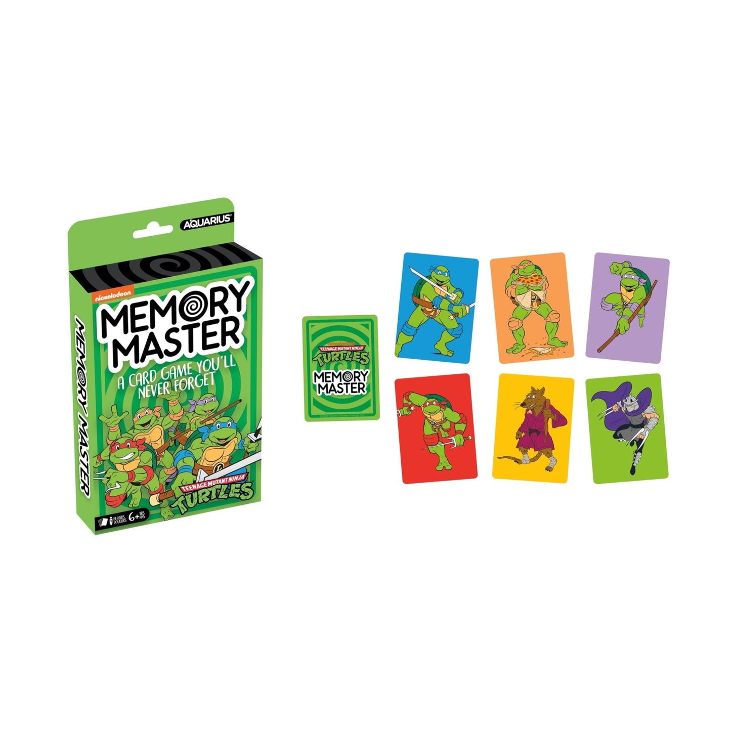 Aquarius Teenage Mutant Ninja Turtles Memory Master Card Game, TMNT Matching Family Party Game for Kids Teens Adults, Ages 6+