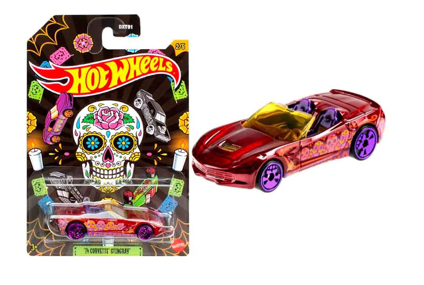 Hot Wheels 2023 Día de Los Muertos Halloween Complete 5?Car Set - Die?Cast Metal, 1:64 Scale, Ages 3+
