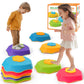 G-WING Stepping Stones for Kids, 5-Piece Balance Stones with SOUND EFFECTS & Non-Slip Base, Indoor/Outdoor Motor Skills Toys for Toddlers Age 3+