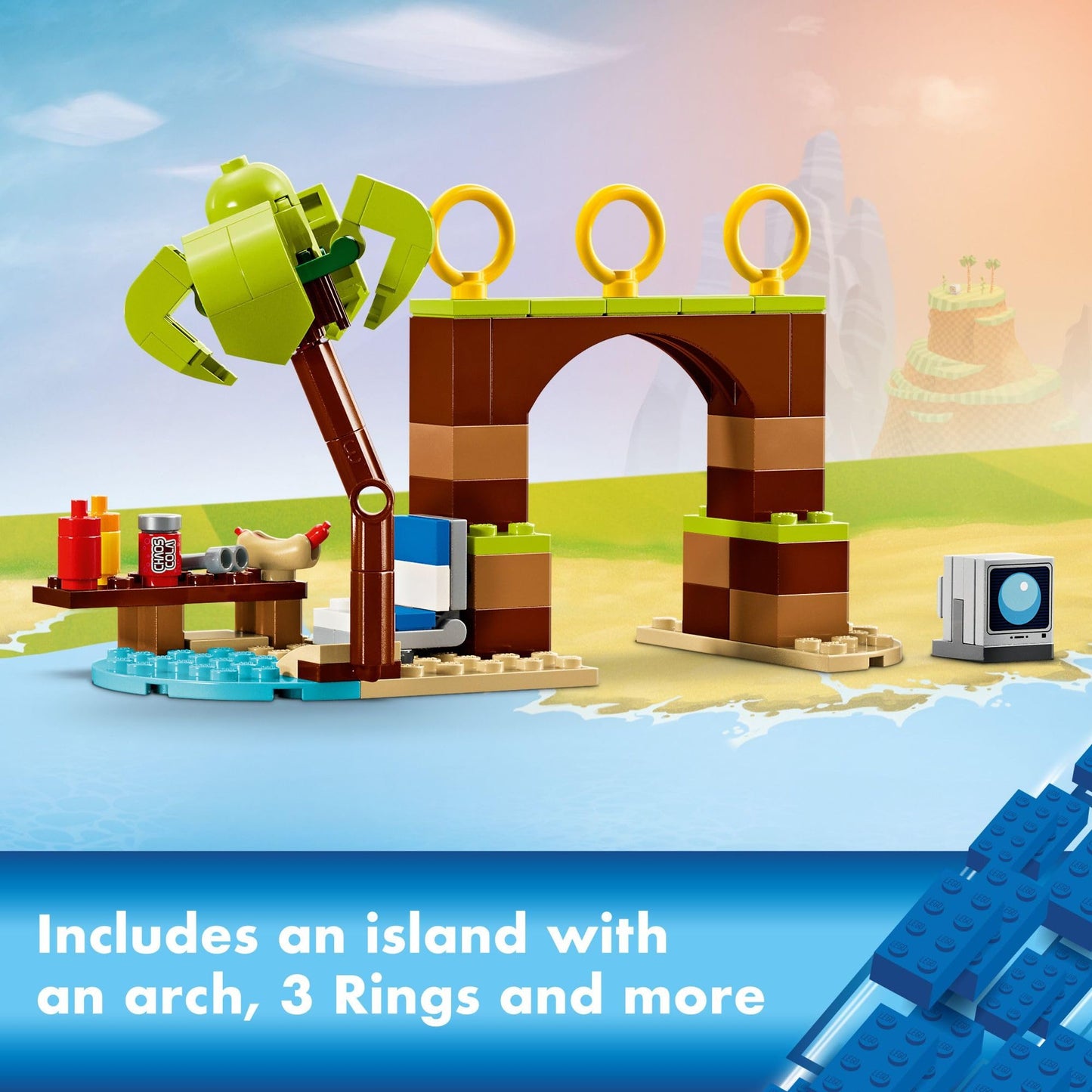 LEGO Sonic The Hedgehog: Tails’ Adventure Boat Interactive Toy Building Set, Video Game Toy with Sonic Characters and Water Skis, Gamer Gift for Boys