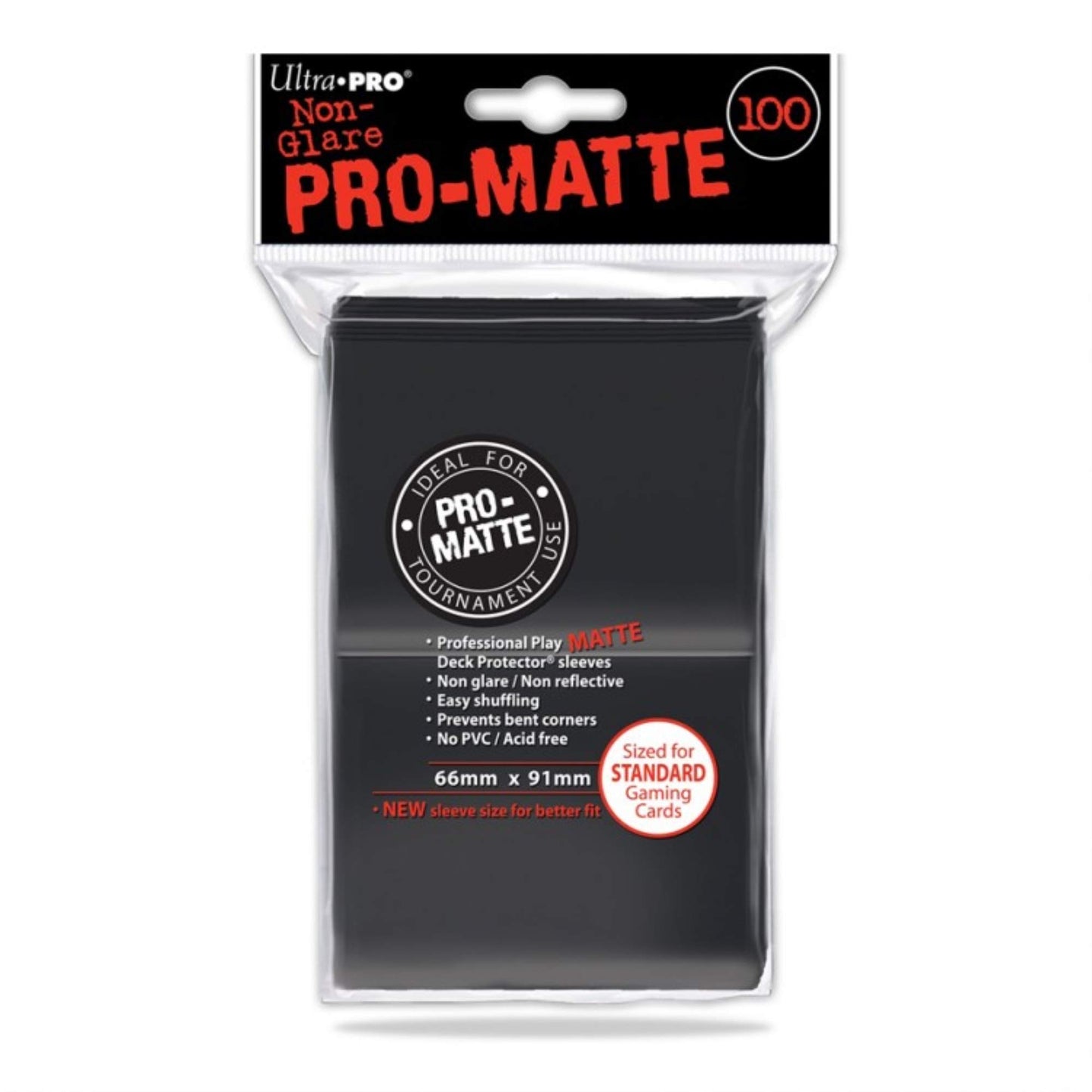 Ultra Pro 7442784515 Deck Protectors - Pro-Matte Black