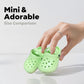 HXIELEC 4 Pairs Classic Clogs for 18" Dolls - Macaron Color EVA Slip-On Shoes,Fits Most 18" Dolls,Dress Up Gift Set